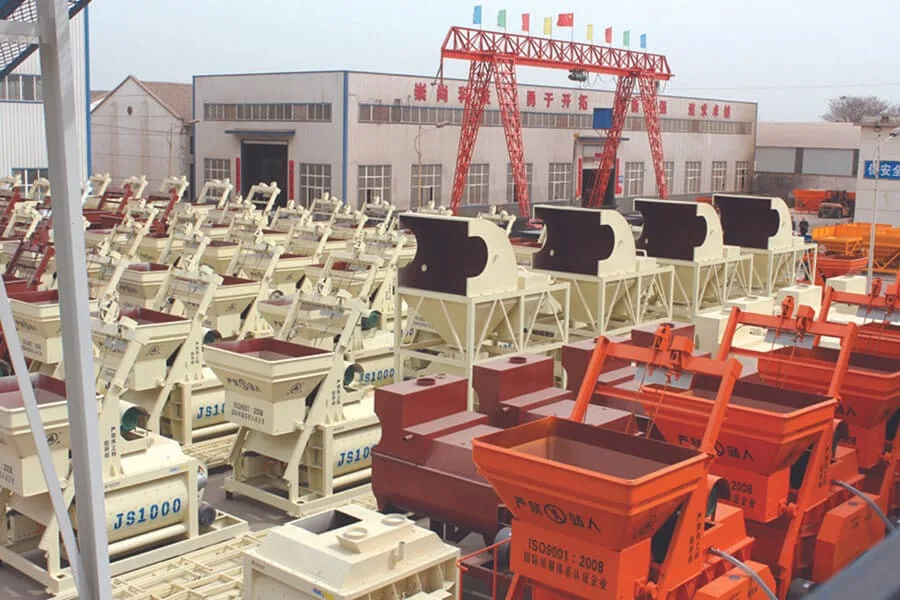 Concrete batching plant production workshop 1